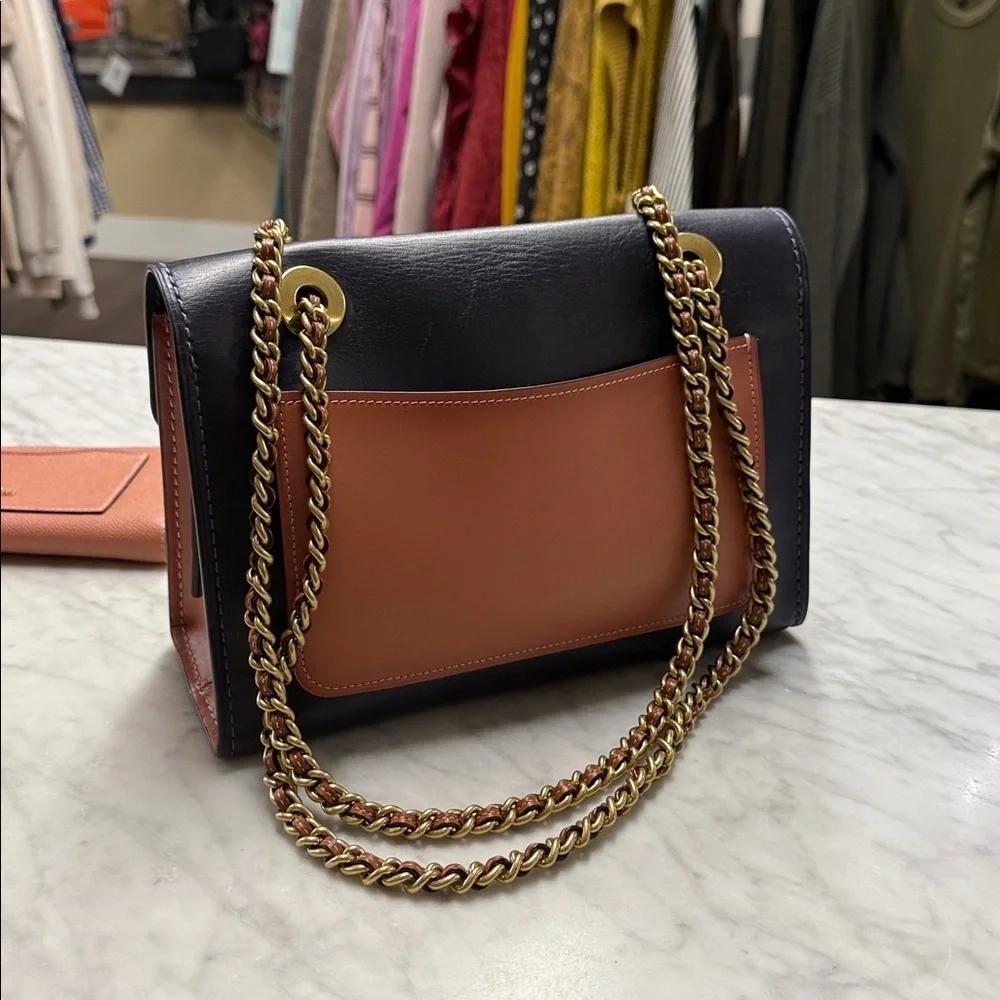Coach Parker 18 Color Block Signature Canvas Convertible Handbag and Wallet